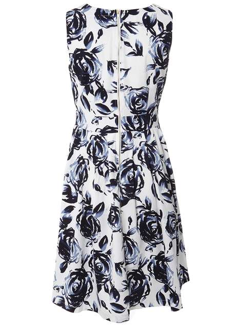 **Izabel London Blue Floral Dress